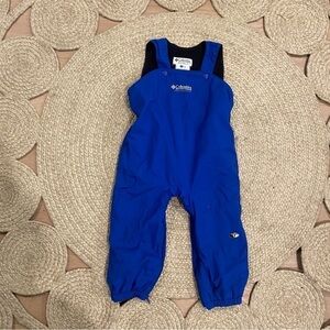 Columbia Toddler Blue insulated  Winter Snow Bib Overalls Size 3T